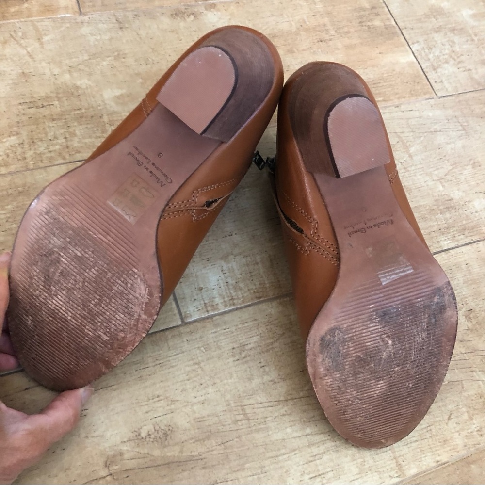 Madewell The Billie Boot in leather, English saddle (brown), size 8 - Picture 9 of 10